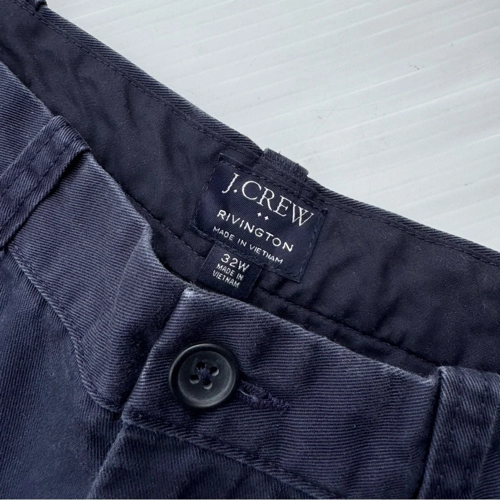 J. Crew Rivington Dark Blue Flat Front Men's Shorts
